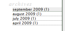 Classic-Modified Theme Screenshot AFTER (modified archive widget)